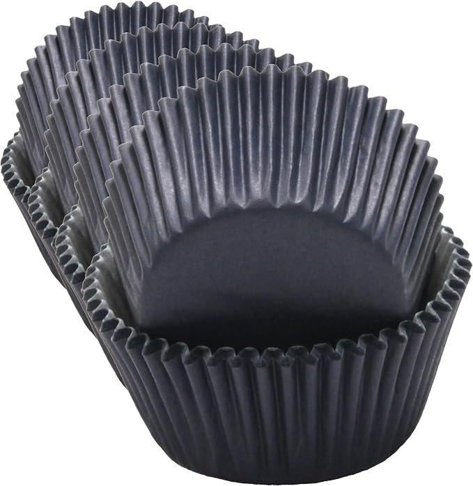 Chef Craft Classic Cupcake Liners, 50 Count, Dark Blue (Pack of 4)