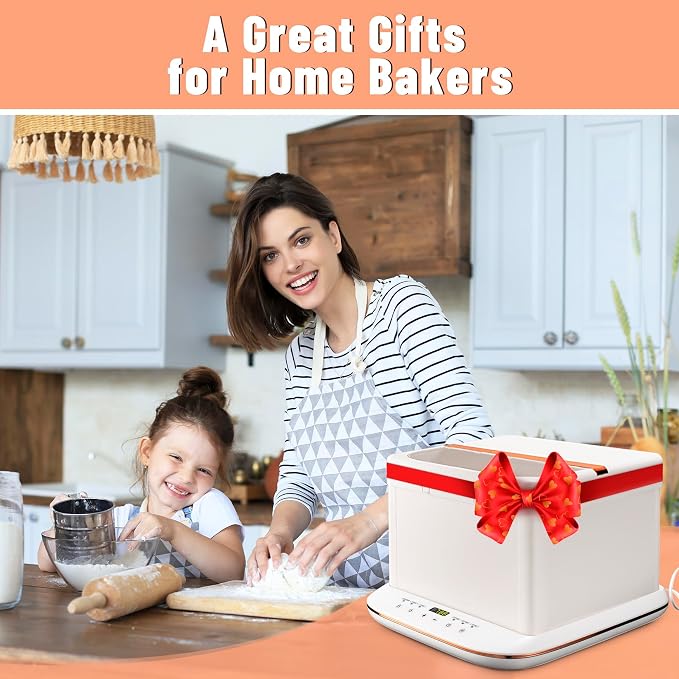 Folding Bread Proofer Box – 0-120°F Digital Temp & 9H Timer, Space-Saving Dough Proofing Box with Clear Window & Shelf for Sourdough/Pizza/Home Baking