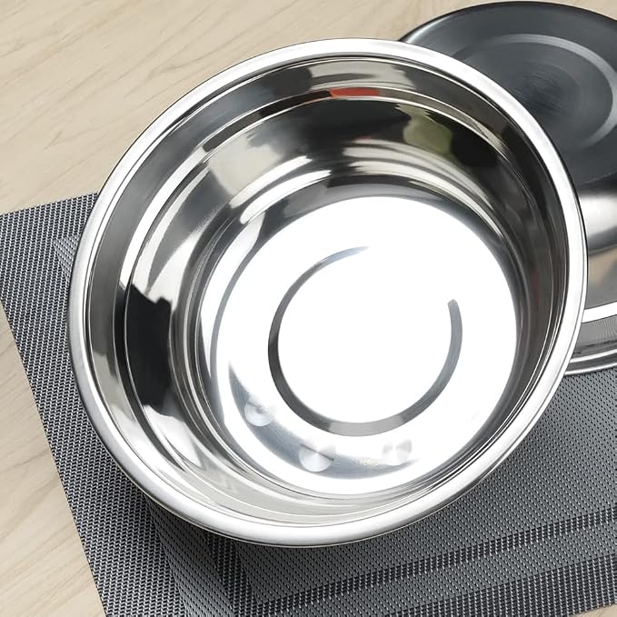Begale 4-Pack Stainless Steel Mixing Bowls, Metal Prep Bowls