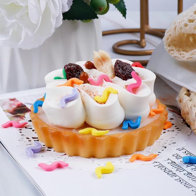 Rainbow Sprinkles for Baking, Edible Ribbons Sprinkles, Birthday Sprinkles for Cake decorating Cookies, Ice Cream and Macaron Toppings