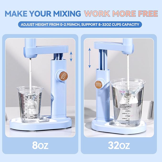 LET'S RESIN Liftable Mixer Stand, 0-2.95in Height Adjustable, Free Your Hands Mixer Stand, Resin Molds, DIY Crafts