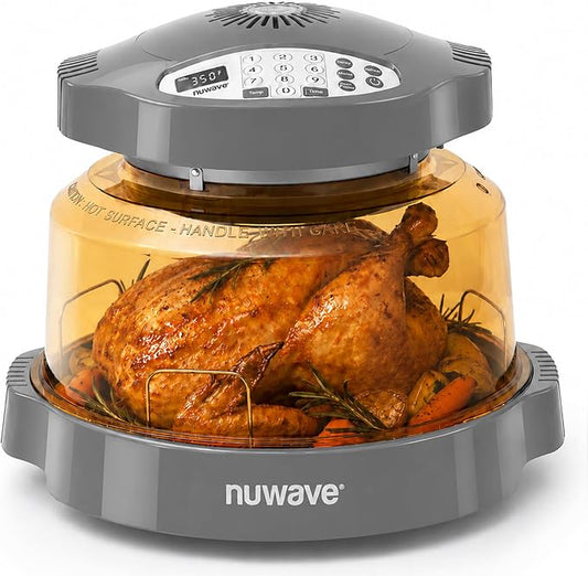 Nuwave Pro Plus 2 Air Fryer Oven, Infrared Countertop Convection, No Defrost No Preheat, Triple Combo Heating, 10-in-1 Multicooker, PFAS & BPA Free, 10LB Capacity, Dishwasher Safe Parts, 20660V03Y
