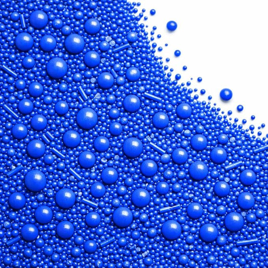 Confect Edible Sky Blue Sprinkles | Mix Pearl & Vermcelli | Edible Sprinkle | Sprinkles for Baking & Cake Decorative | Cookie Sprinkle - Vegan, Gluten-Free, Nut-Free, Soy-Free, Dairy-Free, Palm Oil-Free -4.2 Oz