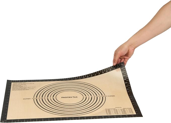 Restaurantware Silicone Baking Mat - 1 Case - 23.6 x 15.7 Inches - Non-Stick Pastry Mat for Dough Rolling - Heat-Resistant, Durable, Anti-Slip Liner - Black