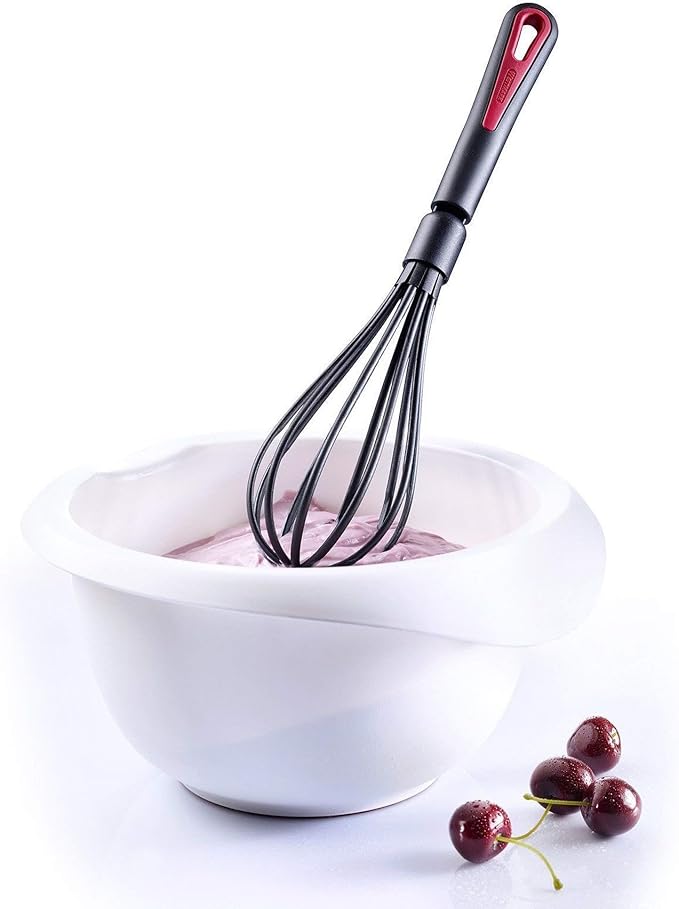 Westmark Gallant Whisk, 2.8" wide, Red/Black