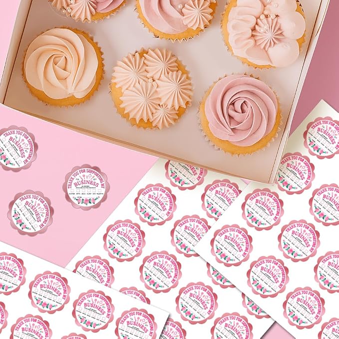 320 Pcs Allergen Warning Stickers, Food Allergy Alert Labels Pink Round Waterproof Labels for Restaurant Kitchen Bakery Businesses, 2 Inch