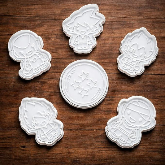 Allenjoy Cookie Cutters & Stamps, Sevenorbs Biscuit Cutter Embosser Molds for Baking, Fondant, Polymer Clay - Funny Kitchen Accessories, Novelty DIY Supplies, Party Favors, Decorations, Gifts