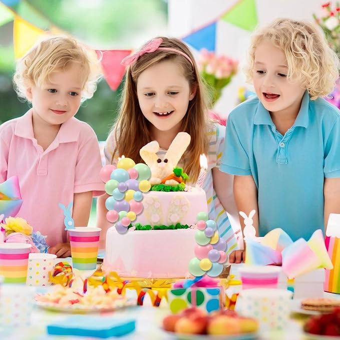 30 PCS Balls Cake Topper DIY Cake Insert Toppers Ball Cake Picks Cupcake Topper for Birthday Party Baby Shower Wedding Cake Decoration(Colorful)