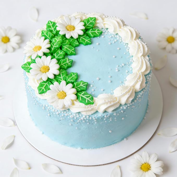 Green Leaf Sprinkles for Cake Decorating, 150g/5.29oz, Edible Green Sugar Sprinkles, Flower Cake Decorations, Cupcake Cookies Topper, Easter Baking Party Spring Supplies