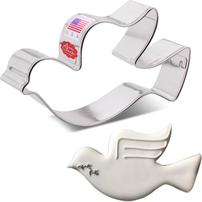 Ann Clark Dove Cookie Cutter, Large 4-1/2” Made in USA