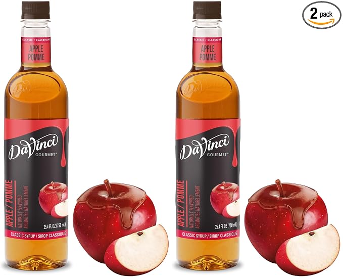 DaVinci Gourmet Classic Apple Syrup, 25.4 Fluid Ounce (Pack of 2)