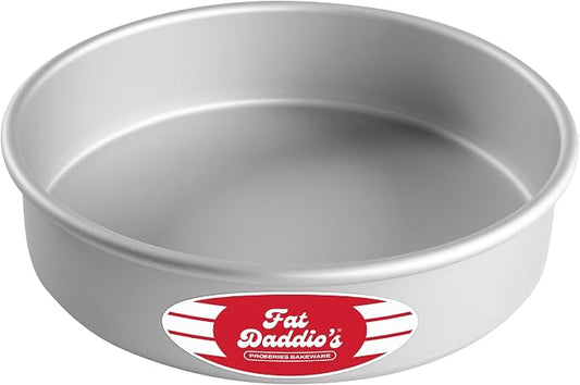 Fat Daddio's Anodized Aluminum Round Cake Pan, 8 x 2 Inch