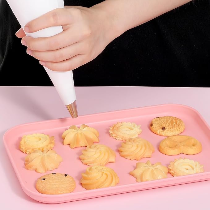 5pcs Reusable Piping Bag,16 In Pastry Bags Reusable | White Cloth Cake Decorating Bags for Frosting, White Hangable Pipings Bag