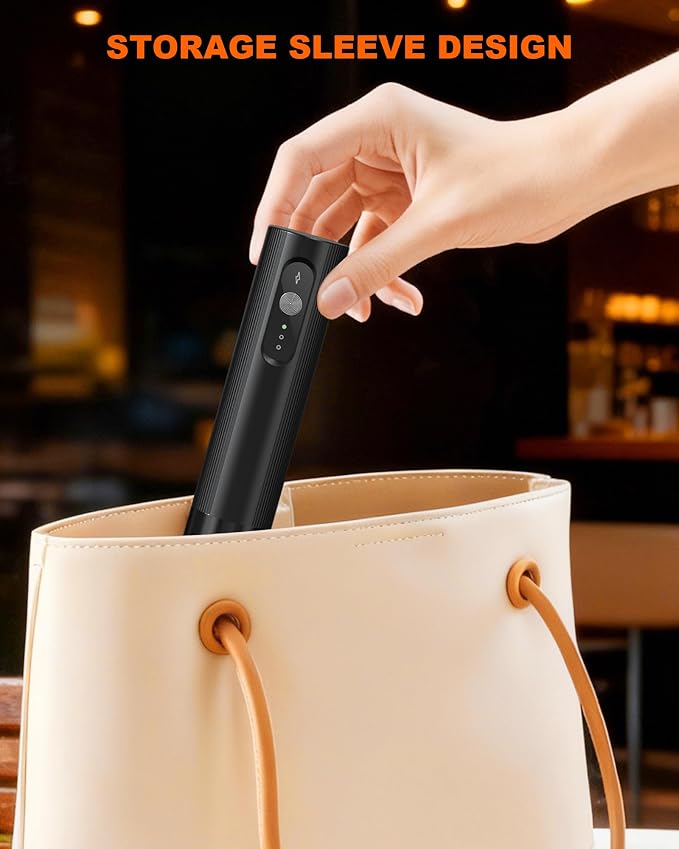 3-Speed Rechargeable Milk Frother Handheld, Dual Coil Whisk Coffee Frother Handheld - Portable Hand Frother Wand for Coffee Matcha Cappuccino & Hot Chocolate, Kitchen Gift, Black
