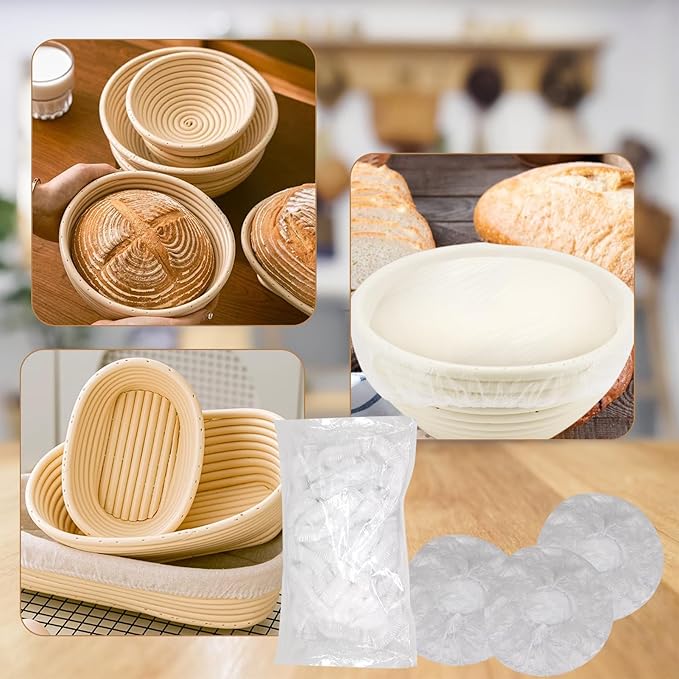 200pcs Reusable Shower Caps for Sourdough Bread Proofing, Plastic Covers With Elastic