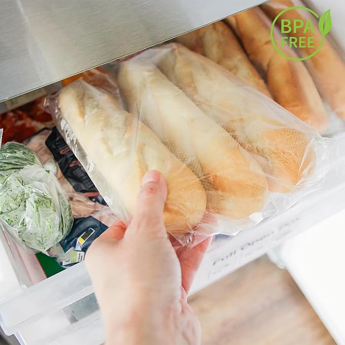 Food Storage Bags, 14" X 20" Clear Plastic Bag, Plastic Produce Bag for Food, Fruit, Vegetable, Refrigerator Storage, Kitchen, 350 Bags/Roll (1 Rolls)