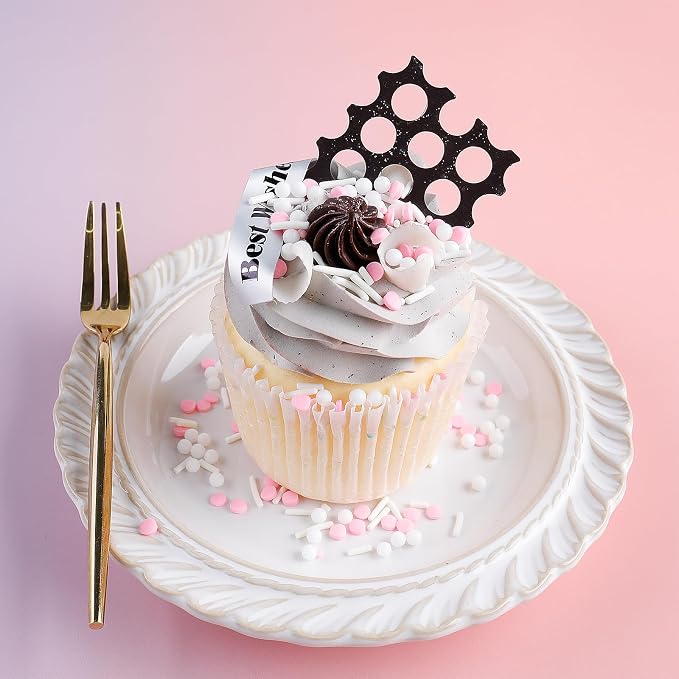 Pink and White Sprinkles for Cake Decorating, 4.6Oz Edible Nonpareils Jimmies Confetti Pearl Sprinkles Mix for Ice Cream Cupcakes Brownie Cookie Baking Topping