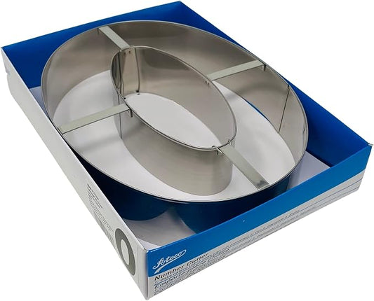 Extra Large Number 0 Cake Cutter, Silver
