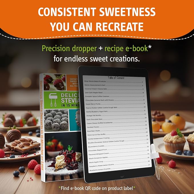 Stevia Select Dark Chocolate Pure Flavored Liquid Stevia – Zero Calorie Coffee, Tea, Drink & Baking Sweetener, All-Natural, No Erythritol, Keto-Friendly Sugar Alternative, 300 Servings – 2 Oz (1 Pack)