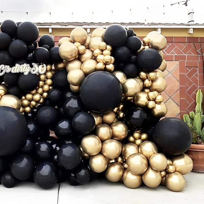 Voircoloria Metallic Gold Balloons, 66pack 12inch Chrome Gold Latex Party Balloons for Graduation, Wedding, New Year, Birthday, Baby Shower, Anniversary Party Decorations