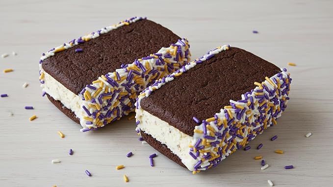 NCS Pearlized White, Purple & Gold Jimmies Edible Sprinkles – Cupcake, Cake & Cookie Decorations, 7 oz