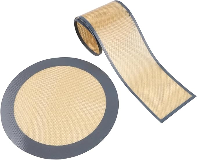 Silicone Non-Stick Baking Mat Set with Bottom and Side Liners for 9 Inch Springform Pan, Leak-Proof Design for Easy Cake Release and Mess-Free Cheesecake Baking(Grey)
