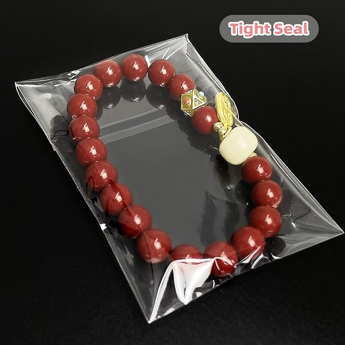 Self Sealing Cellophane Bags Self Adhesive,2x3 Inches Clear Resealable Cellophane Bags 200Pieces (Mini Size)