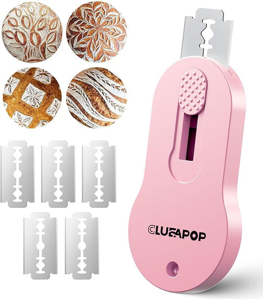 CLUEAPOP Bread Lame Dough Scoring Tool, Professional Extractable & Magnetic Sourdough Scoring Tool for Sourdough Bread Baking & Bread Making Tools,Perfect Bread Scoring Tool