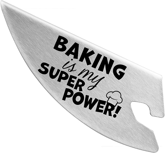 New Metro Design Pouring Chute Stand Mixer Replacement Pouring Shield with Unique Laser Etched Motto, Baking Is My Superpower
