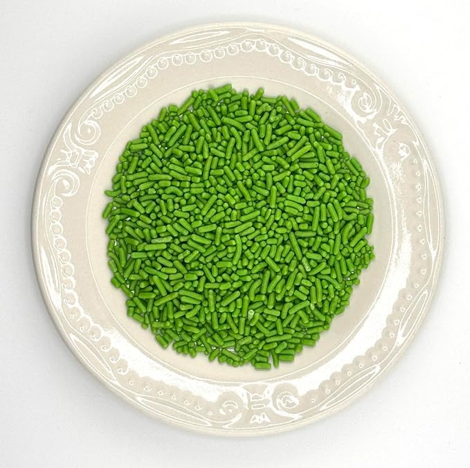 Light Green Sprinkles 4oz pack for Baking Cakes, Cupcakes, Cookie Decorations, Ice Cream and Donut Toppings Edible Decorating Baking Supplies - 4 oz package (Green)