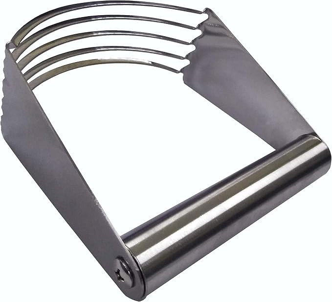 FixtureDisplays® Stainless Steel Pastry Blender and Dough Cutter - Versatile Flour Mixer for Pasta, Pie Crust, and Cake 15015-NEW-NF