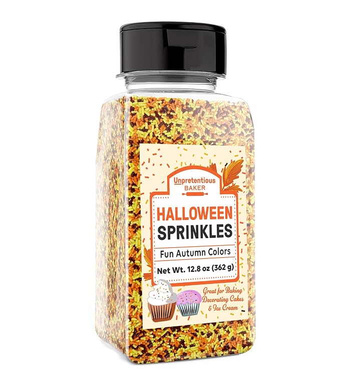 Unpretentious Orange, Yellow & Brown Sprinkles (2 Cups) Autumn Mix Jimmies, Gluten Free Sprinkles