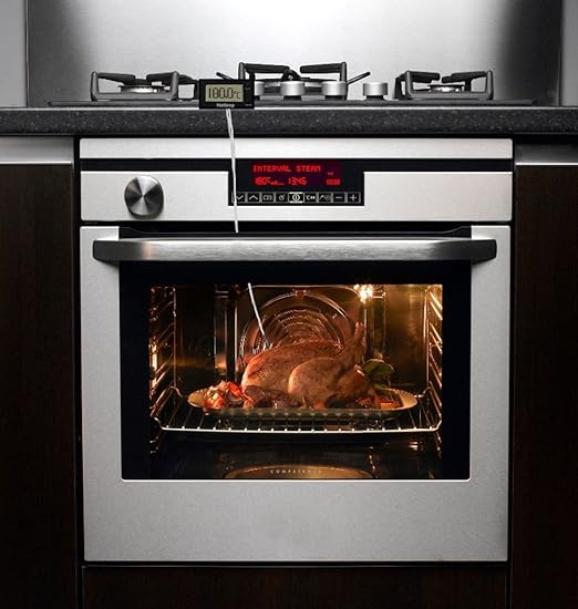 Digital Oven Thermometer Heat Resistant up to 572°F/300°C, LCD