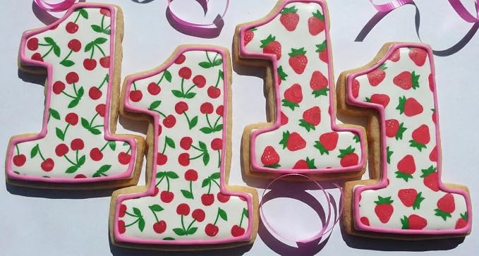 5.5Inch Reusable Fruit/Flowers/Bow/Geometric/Vintage Pattern Cookies Stencils for Baking, Royal Icing, Sugar Cookies, Art Cards Decorating Tools, DIY Art Crafts, Templates Painting, Home Decor
