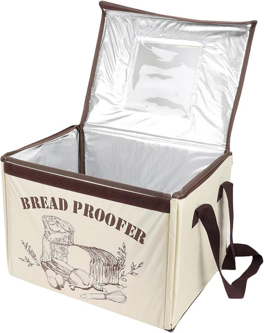 Sanpyl Foldable Bread Proofing Box with 50 to 113F Temp Control and 48H Timer, Electric Proofing Container, Dough Proofer for Sourdough Bread Baking Pizza Yogurt Making (US Plug 110V)