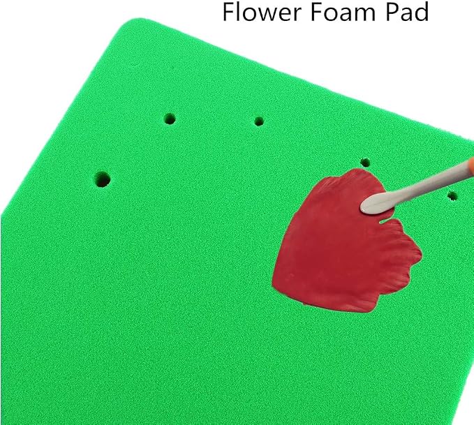 Gum Paste Flowers & Leaves Fondant Kit-10 Modelling Tools, 4 Ball Tools, 1 Veining Board, 1 Foam Pad, 1 Silicone Mat, 1 Rolling Pin