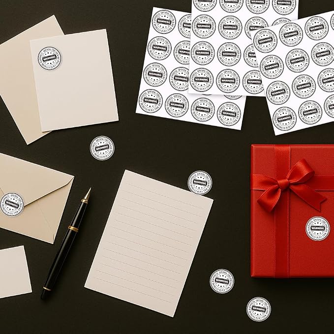 320 Pcs Extreme Happiness Stickers, Opening Instructions Label Stickers 2 Inch Round Waterproof Labels Self-Adhesive Packaging Sticker for Festival Business or Personal Use