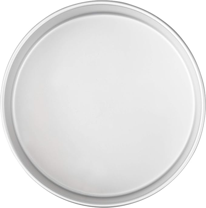 Wilton Aluminum Round Cake Pan, 8 x 3-Inch, Silver (Pack of 2)