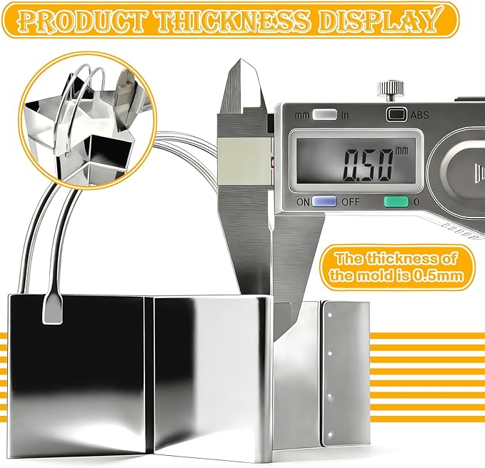 Star Cookie Cutters (5 Pieces/Set),Biscuit Cutter Set with Handle and Big Ring, Professional Baking Dough Cutter Tools for Cakes, Sandwiches, Donuts, Dumplings