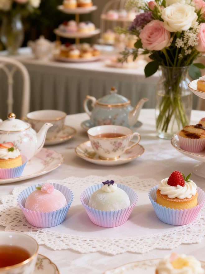 300 Pcs Gradient Color Cupcake Liners, Cake Baking Cups - Gradient Cupcake Wrappers, Standard Muffin Cupcake Wrappers Holders (Base Dia 1.97in, Height 1.18in, Top Dia 2.76in) (Gradient)