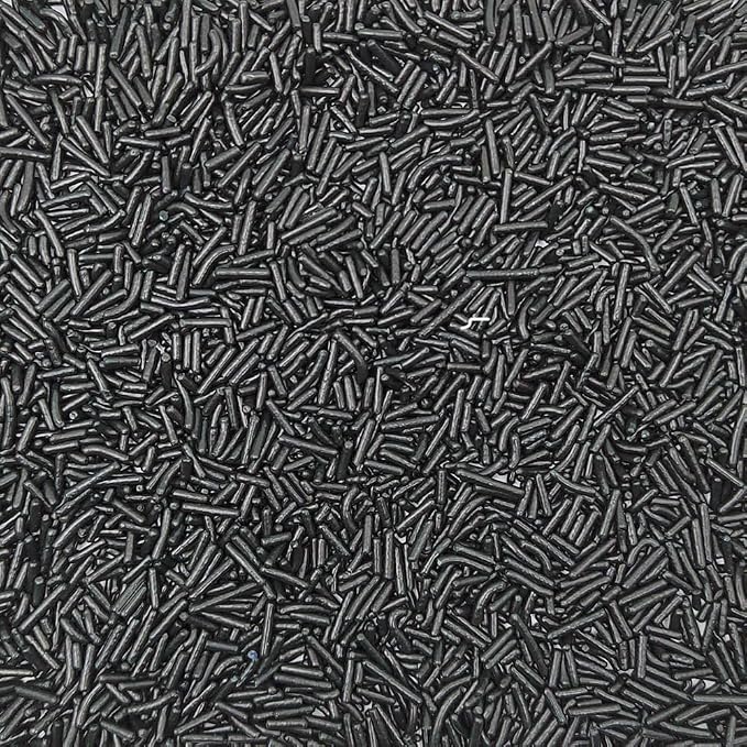 Homankit Black Jimmies Sprinkles Edible Sprinkle Candy Soft Jimmies Toppings for Ice Cream, Cupcake, Cake, Cookie, Dessert Decorating 2.75 Ounces