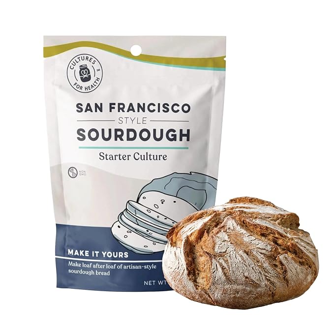 Cultures for Health San Francisco Sourdough Style Starter Culture | Homemade Artisan Bread | Heirloom, non-GMO | Live Culture Bread Mix | Easy to Follow Recipe