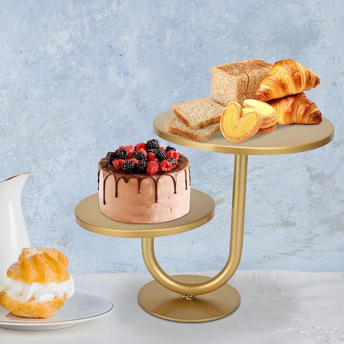 Cake Stand,Birthday Cake Stands,2-Tier Cupcake Stand,Cake Stands for Party Dessert Display