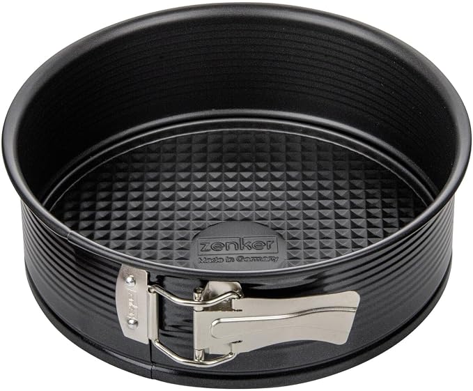 Zenker German Made No PFAS Nonstick Bakeware Springform Pan with Easy Release, 8" Diameter