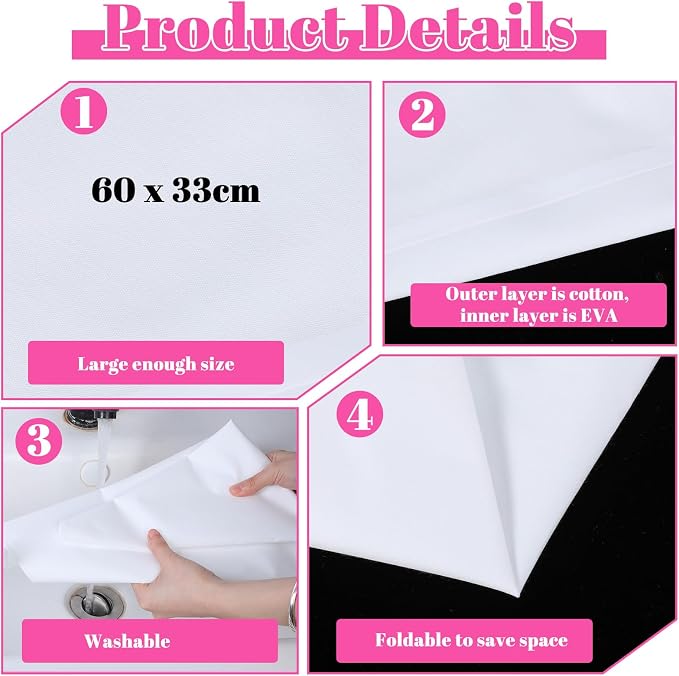 8 Pack 24 Inch Reusable Piping Bags, Cotton Cloth Pastry Bags with Plastic Coating, Large Canvas Cake Decorating Bag for Frosting, Icing, Cupcakes, Cookies