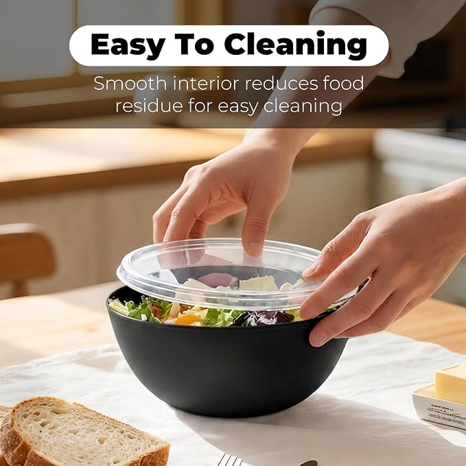 ZHANG XIAO QUAN SINCE 1628 Food Storage Containers Set of 4, PP5 Plastic Fresh-Keeping Container BPA Free, Airtight Lids, Microwave and Freezer Safe, BLACK