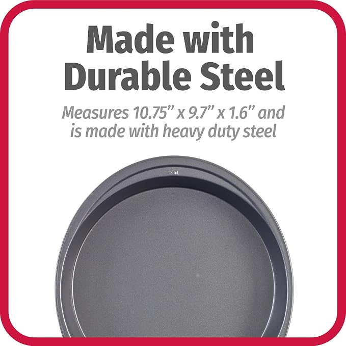 GoodCook Everyday Nonstick Steel Round Cake Pan, 9", Gray (Pack of 2)