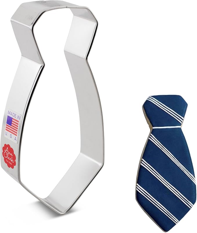 Ann Clark Neck Tie Cookie Cutter, 5" Made in USA