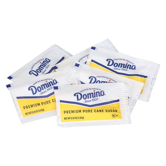 Domino® Sugar Packets, 400 Sugar Packets (2.8 g each) in Dispenser Box (Pack of 2)