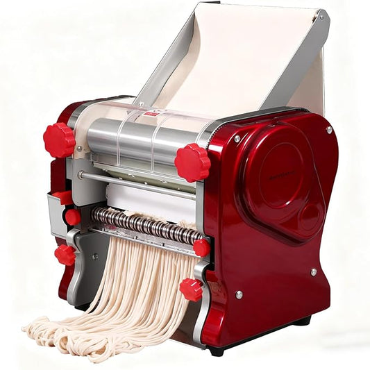 XINGYUEXUAN Electric Pasta Making Machine Commercial Noodle Spaghetti Maker Dough Roller with 2mm/6mm Cutter